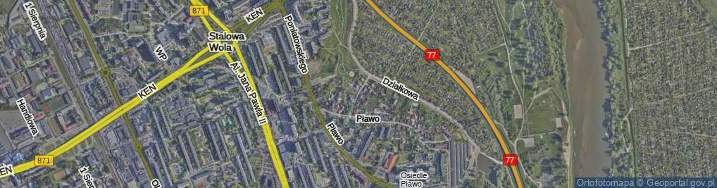 Zdjęcie satelitarne Podgórna ul.